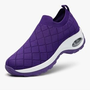 Purple Slip-On Women's Sneakers
